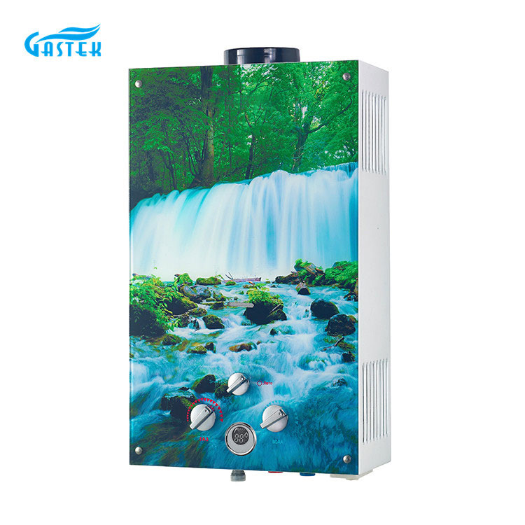 Ev Aletleri Baca Tipi Cam Panel Mutfakta Anında Gazlı Su Isıtıcısı